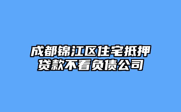 成都锦江区住宅抵押贷款不看负债公司